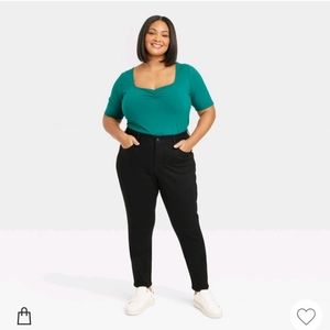 Ava & Viv Skinny Jeans Black Size 24W